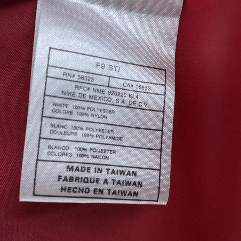 Vintage 90s Nike Windbreaker Jacket Mens XL Track Full Zip Swoosh Nylon Taiwan - Picture 10 of 10